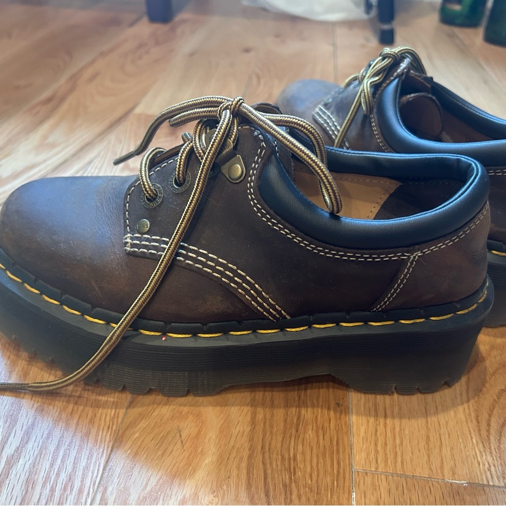 Dr. Martens Men's Brown Leather Shoes